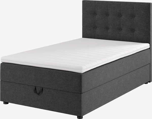 Boxspring 120x200 HOLDA OPBERGRUIMTE GC25 grijs-40