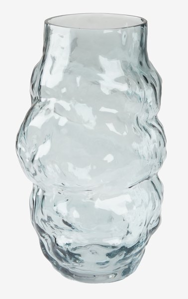 Vase JARL Ø18xH30cm bleu