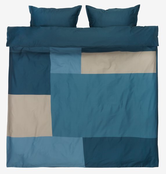 Sateen duvet cover set MARIA King blue