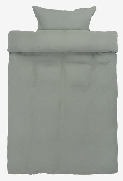 Påslakanset MALOU Muslin 150x210 aqua