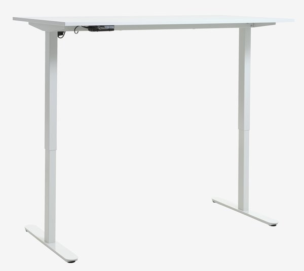 Bureau ajustable SVANEKE 80x160 blanc