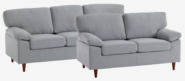 Sofa GEDVED 2-Sitzer hellgrau