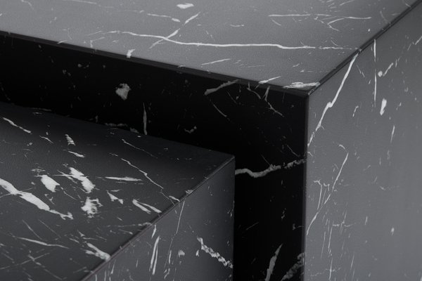 Tavolino TINGSTED 45x45/55x55 cm effetto marmo 2 pezzi