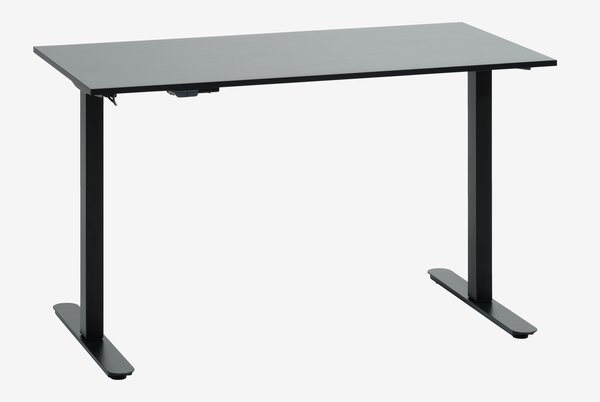 Bureau ajustable en hauteur SVANEKE 60x120 noir