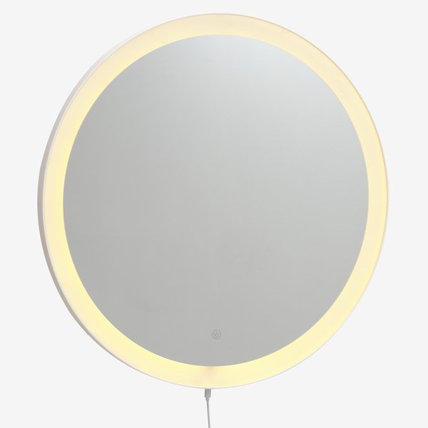 Miroir ORUP a/LED Ø55 blanc