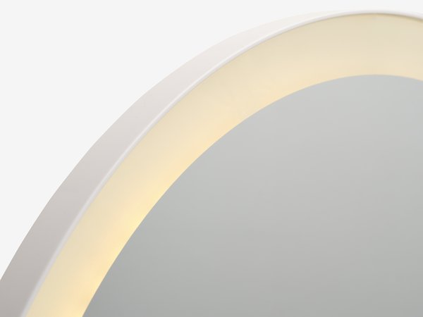 Miroir ORUP a/LED Ø55 blanc