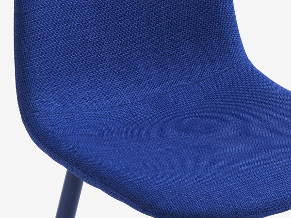 Dining chair EJSTRUP blue fabric