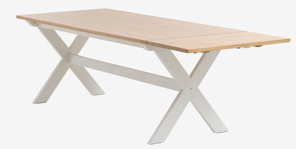 Jedálenský stôl VISLINGE 90x190 prírodná/biela