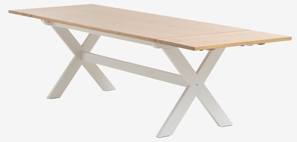 Table VISLINGE 90x190 naturel/blanc
