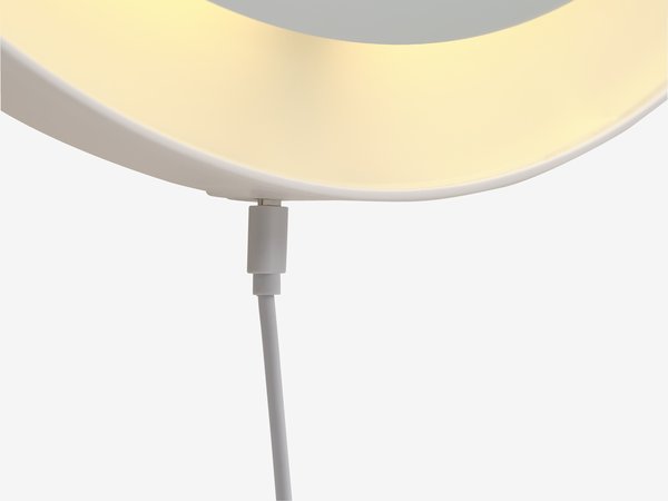 Miroir ORUP a/LED Ø55 blanc