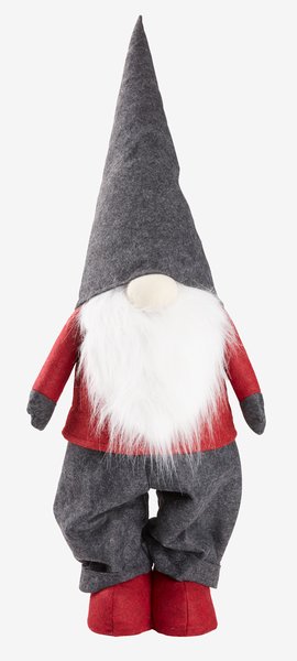 Christmas elf HALM H80-120cm red/grey