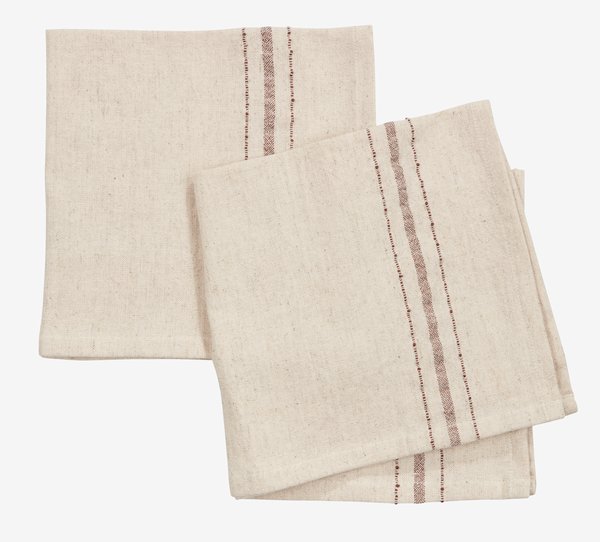 Serviette en tissu KASTANIE 40x40 naturel 2pcs/pqt