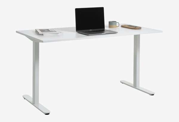 Schreibtisch STAUNING 80x160 weiß