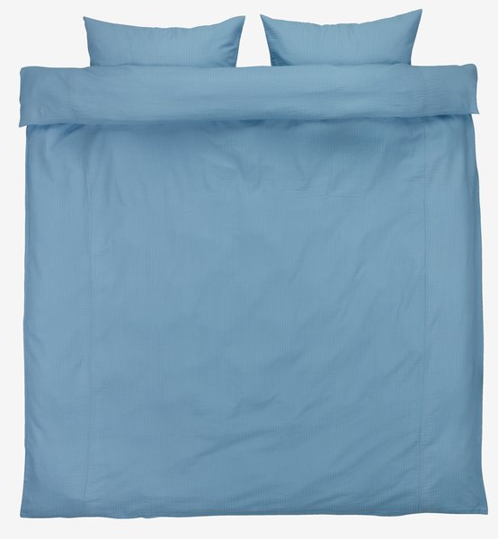 Duvet cover set TINNE Double light blue