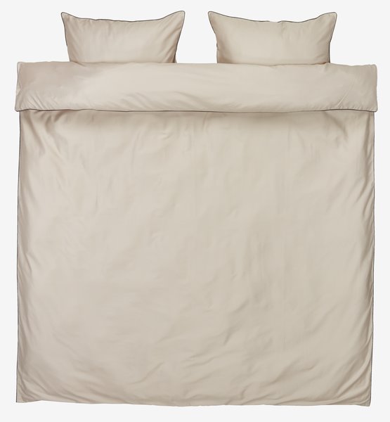 Sateen duvet cover set SANNA King sand