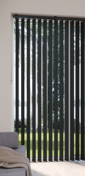 Lamelles verticales ROGEN 250x250cm noir