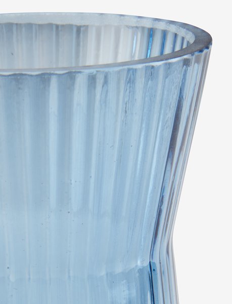 Vase HILBERT Ø8xH16cm bleu