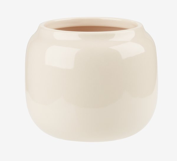 Cache-pot MARCUS Ø16xH13cm beige