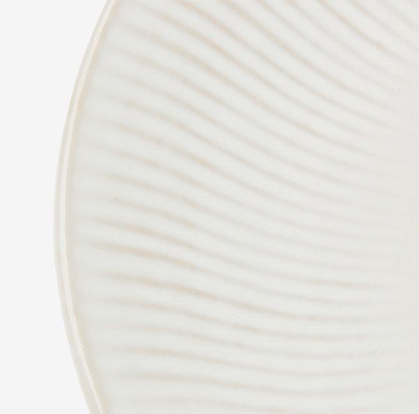 Plato STEFFEN Ø27cm cerámica blanco