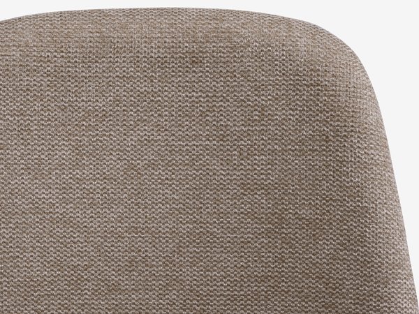 Chaise JONSTRUP tissu beige/couleur chêne foncé