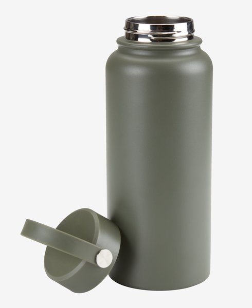 Thermal drinking bottle HUBRO 1000ml olive green