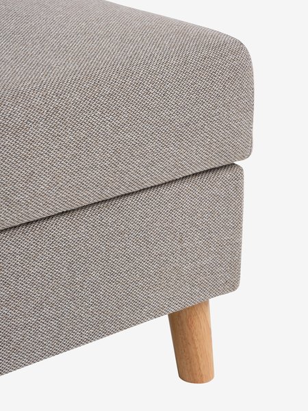 Schlafsofa ILDVED Stoff beige/eichenfarben