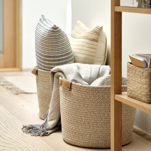 Кошница KARLJOHAN Ш38xД38xВ28 см сива