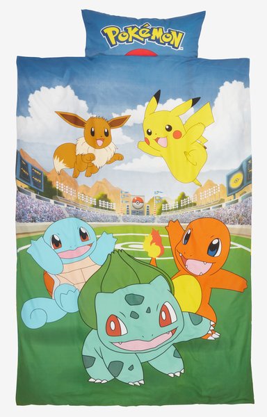 Σετ παπλωματοθήκης POKEMON 140x200 μπλε