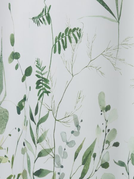 Shower curtain FILIPSTAD 150x200cm white/green