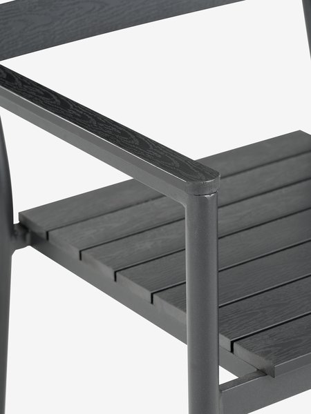 MADERUP L150 table + 4 PADHOLM chair black