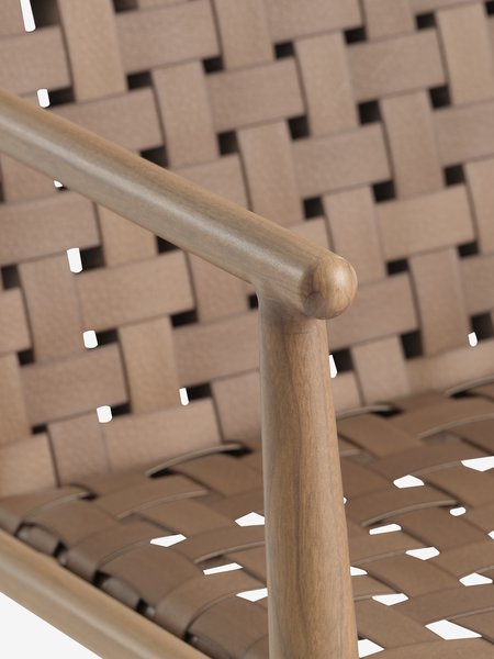 Fauteuil lounge EDDERUP naturel