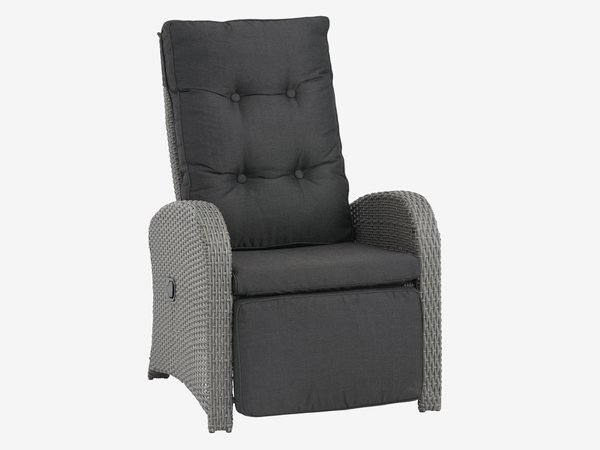 Лаунж крісло STORD 66х78х102см сірий