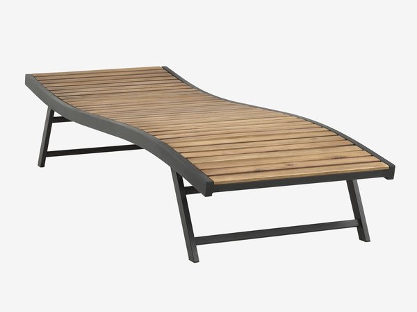 Sun lounger BAGMARKEN W70xL200 hardwood