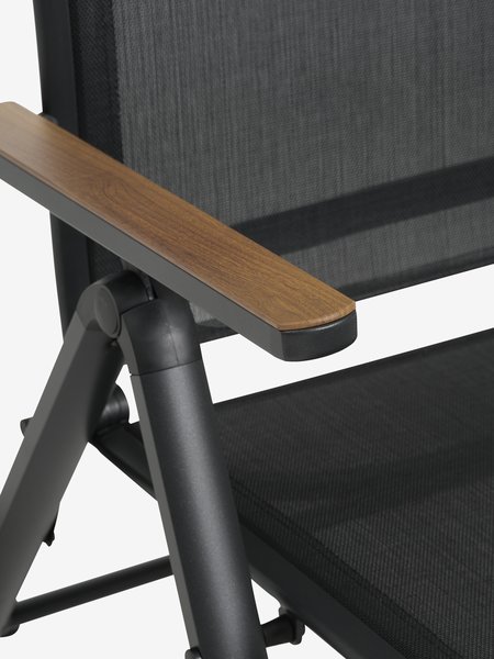 Solsäng BREDSTEN B79xL187 svart