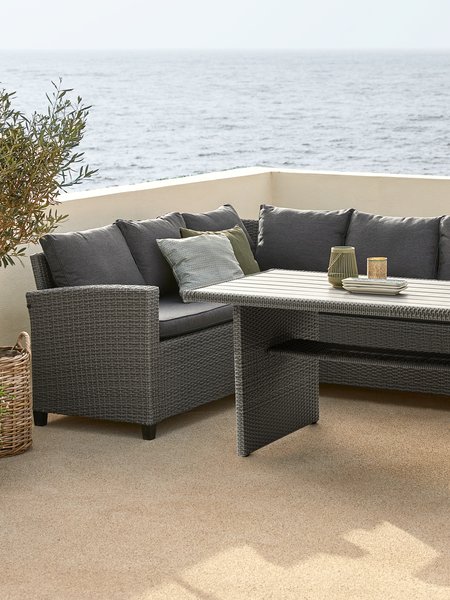 Lounge set AGERMOSE 6pers. grey