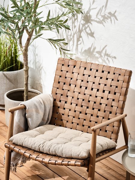 Coussin de jardin pour fauteuil lounge LODSHOLM beige