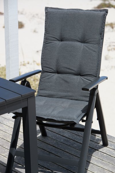 Cojín de jardín para silla reclinable HOPBALLE gris oscuro