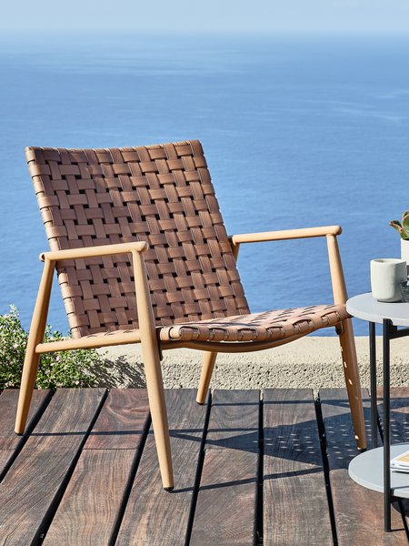 Fauteuil lounge EDDERUP naturel