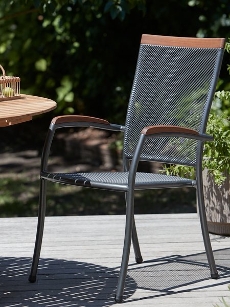 Chaise empilable LARVIK gris