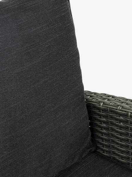 Sofá de exterior con chaise longue ONDRUP 3 plazas gris