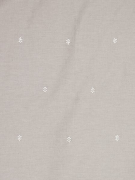 Parure de lit ELLIE 240x220 gris clair avec broderies