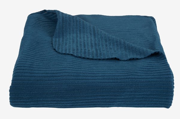 Tagesdecke JERNTRE 160x220 Fleece blau