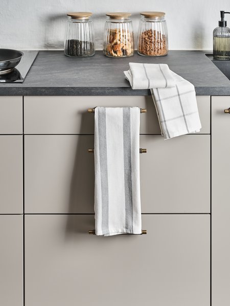 Confezione Da 3 Pezzi Jacquard Strofinaccio, Misto Lino-cotone - 3