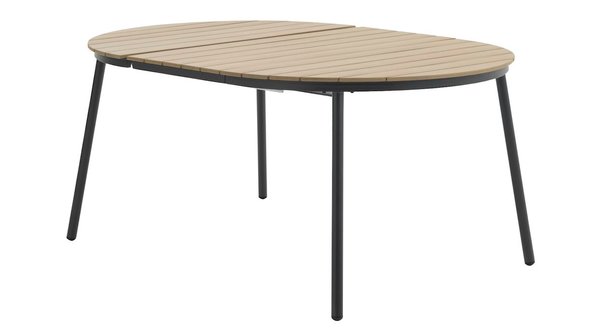 Table de jardin TAGEHOLM Ø118xL118/168 naturel