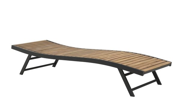 Sun lounger BAGMARKEN W70xL200 hardwood