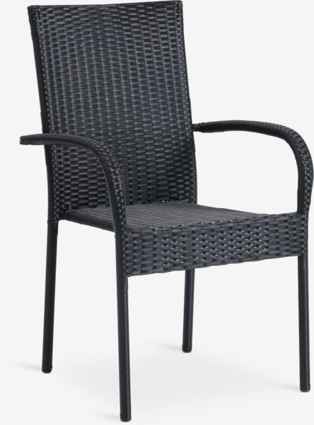 Stacking chair GUDHJEM black