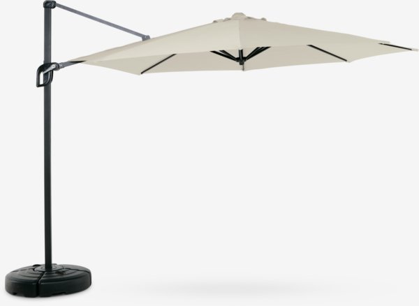 Umbrelă suspendată TRONDHEIM Ø300 albă
