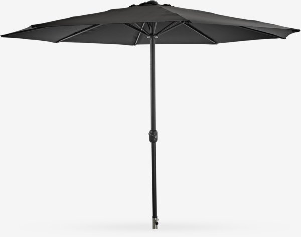 Umbrelă de soare AGGER Ø300 neagră