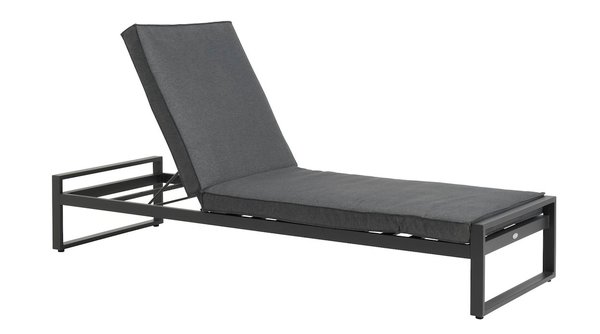 Sun lounger VONGE W75xL210 quick-dry black