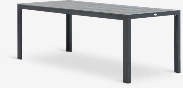 Table de jardin PINDSTRUP l90xL205 gris